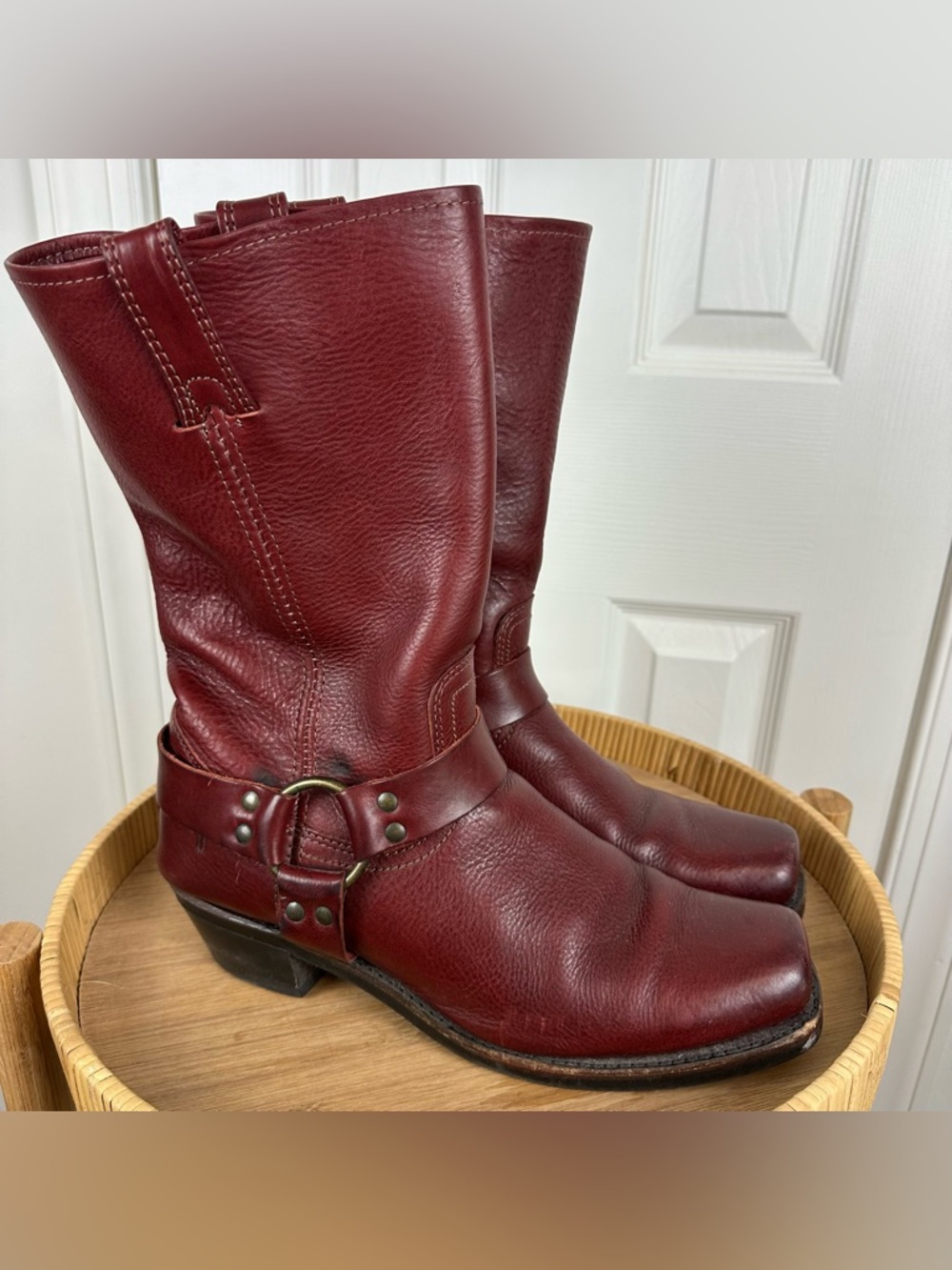 Frye Harness 12R Leather Boots